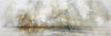 Abstract art piece with a mix of white, gray, and brown colors.