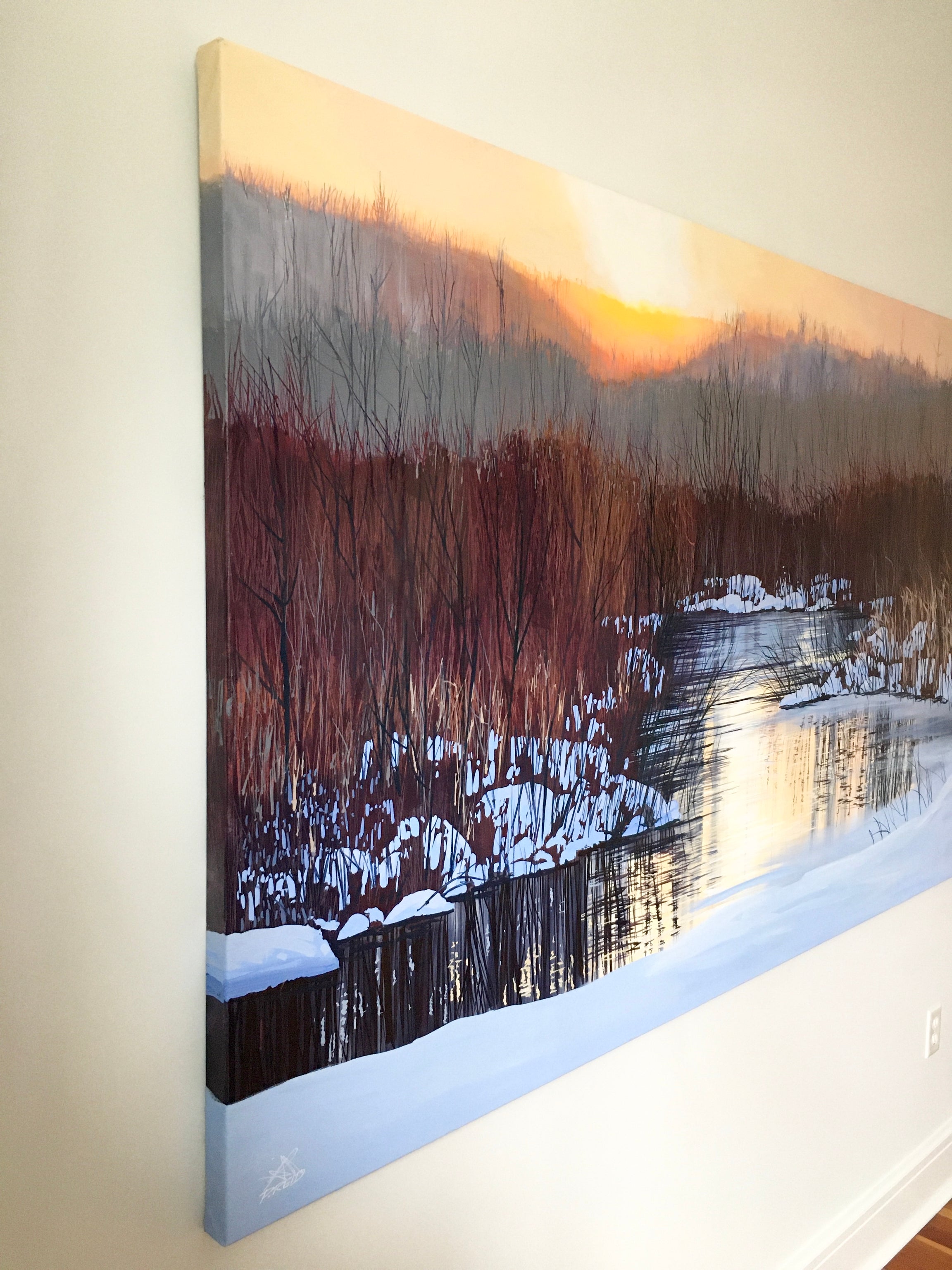 Dog Walk Sun Rise 14 Bells Fine Art Gallery